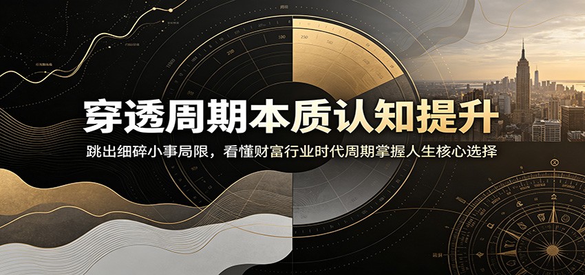 穿透周期本质认知提升：跳出细碎小事局限，看懂财富行业时代周期掌握人生核心选择-天梦资源网