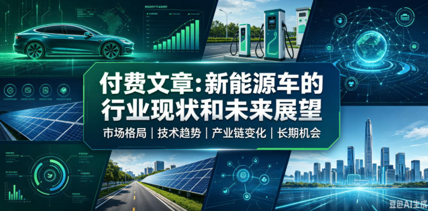 付费文章：新能原车的行业现状和未来展望-天梦资源网