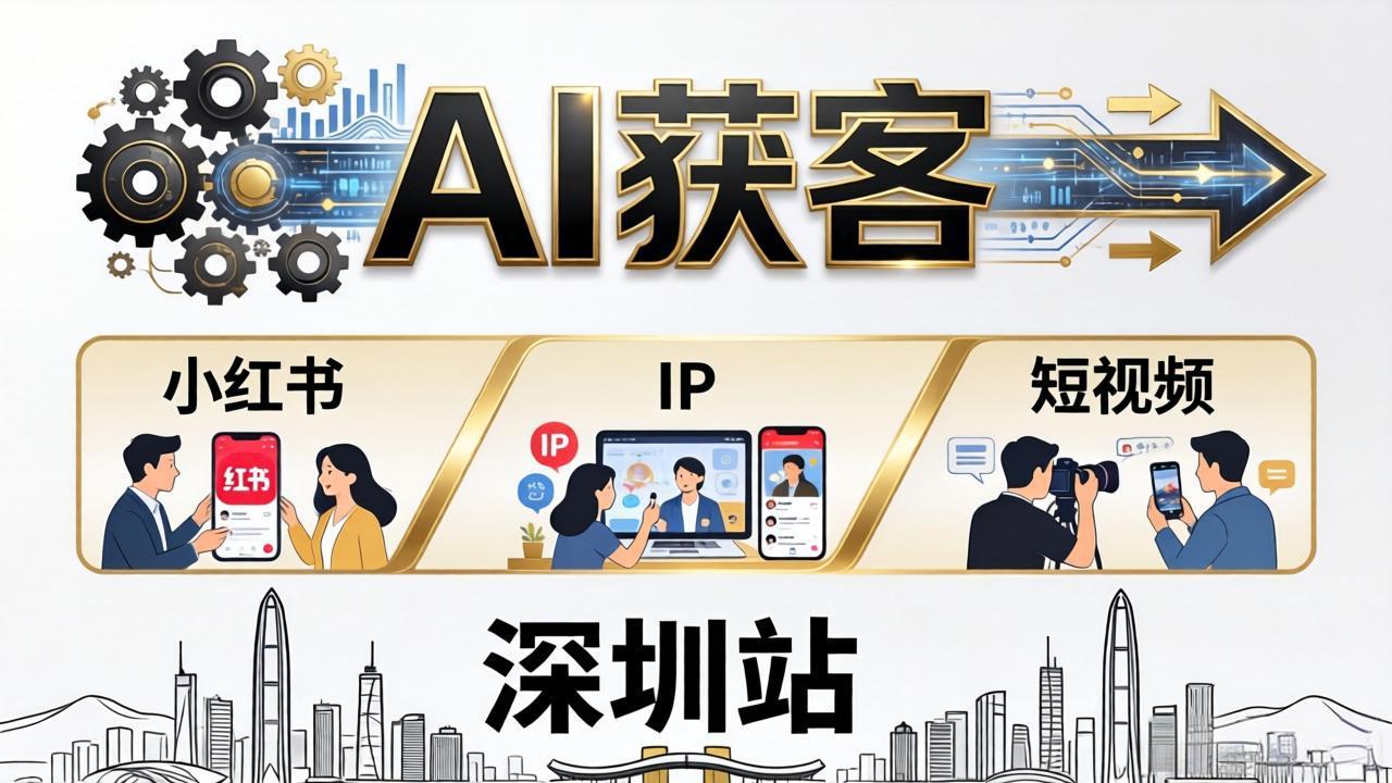 2026AI获客大课深圳站：4月17日-19日3天2夜拆透小红书+IP+短视频，老板操盘手必来-天梦资源网