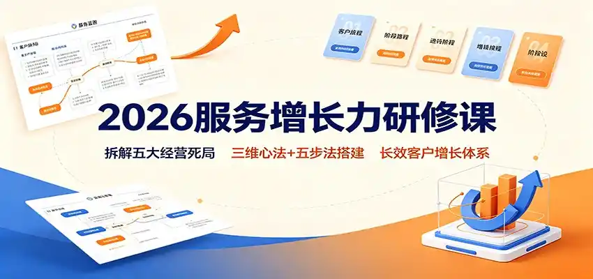 2026服务增长力研修课：拆解五大经营死局，三维心法+五步法搭建长效客户增长体系-天梦资源网