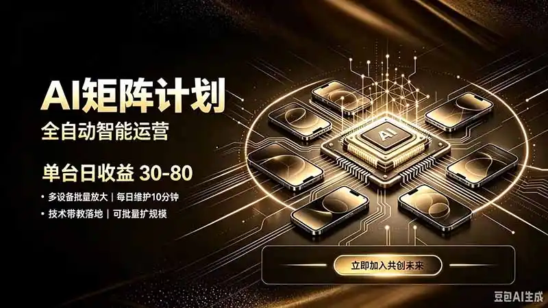 AI智能对话，矩阵规模化创业，全程技术扶持，长久稳定，日入800+-天梦资源网