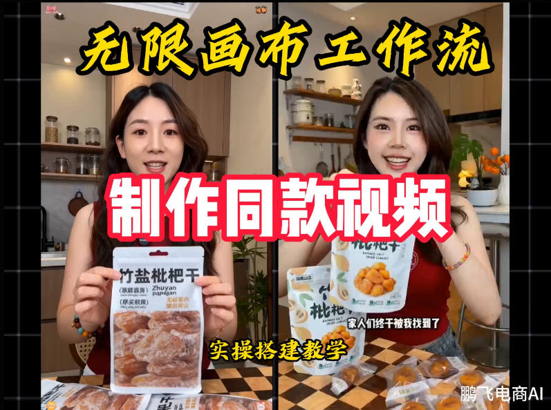 无限画布工作流一键复刻爆款带货视频，实操搭建，操作简单-天梦资源网