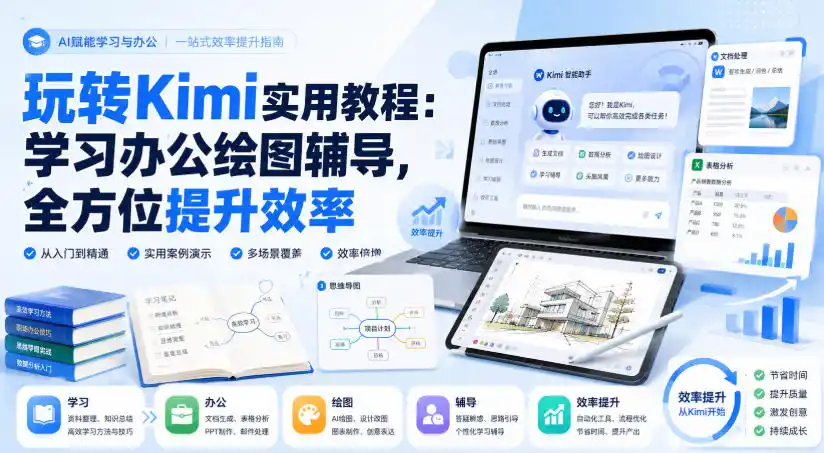玩转Kimi实用教程：学习办公绘图辅导，全方位提升效率-天梦资源网