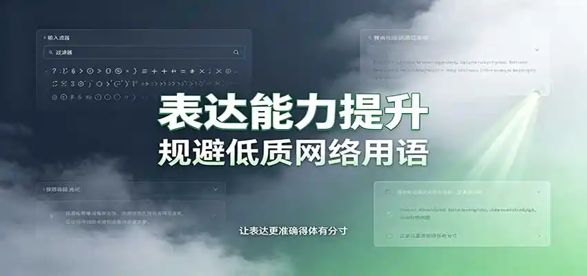 表达能力提升：语言塑造思想逻辑，规避低质网络用语，强化心智感知-天梦资源网