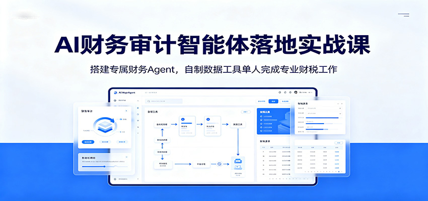 AI财务审计智能体落地实战课：搭建专属财务Agent，自制数据工具单人完成专业财税工作-天梦资源网