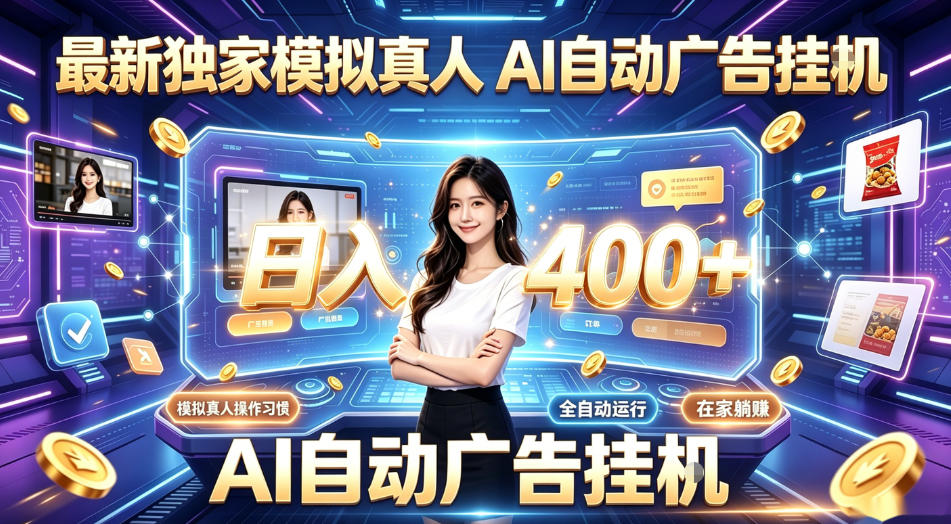 最新独家模拟真人，AI自动挂号挂G，日入400+，全程全自动运行，无需人工【揭秘】-天梦资源网
