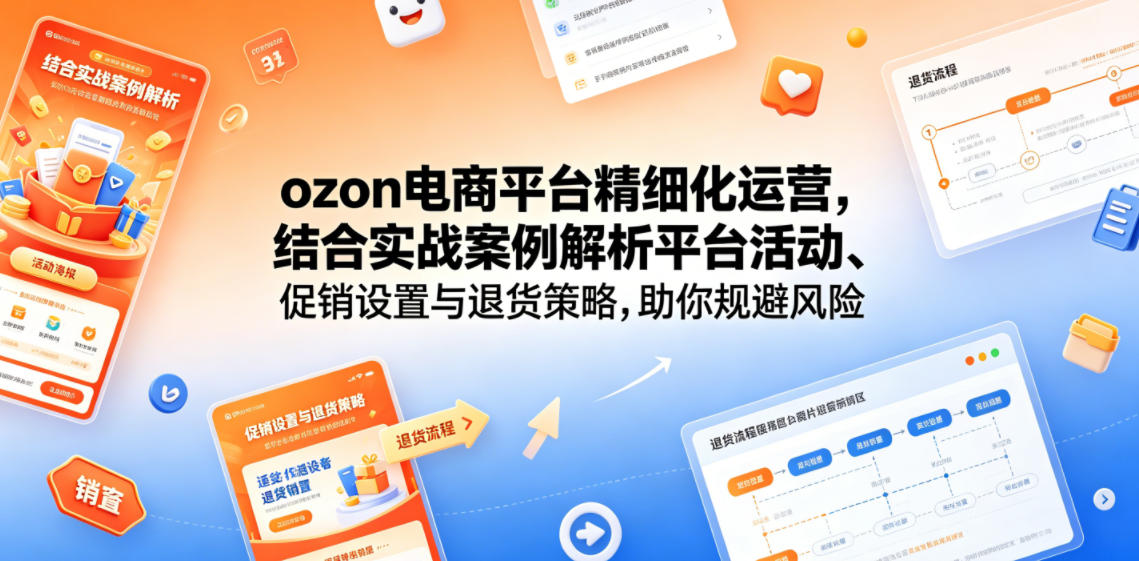 ozon电商平台精细化运营，结合实战案例解析平台活动、促销设置与退货策略，助你规避风险、提升销量-天梦资源网