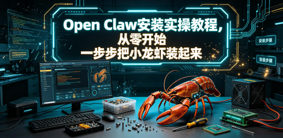 Open Claw安装实操教程，从零开始一步步一步步把小龙虾装起来-天梦资源网