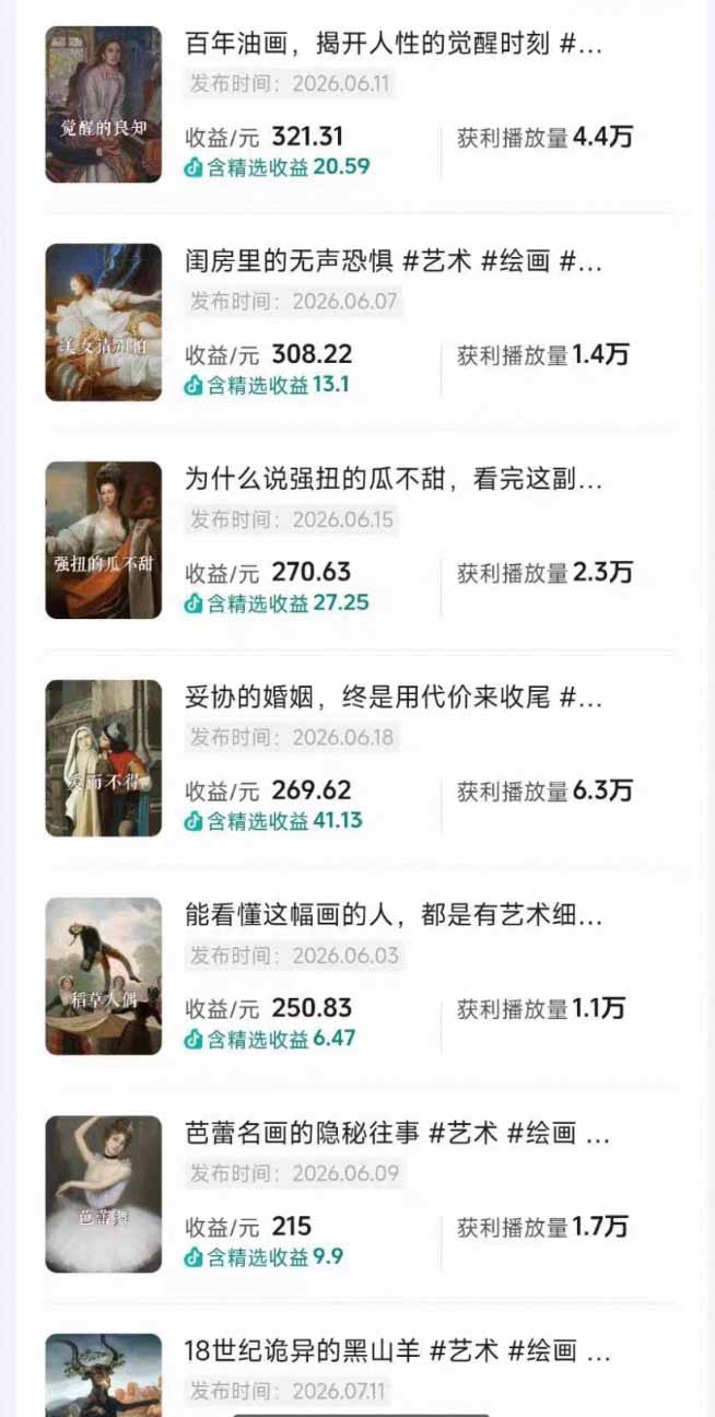 油画解说教学-398众筹来的技术：选题×对标×素材×文案×配音×剪辑×2天开精选×7天通9项权益-天梦资源网