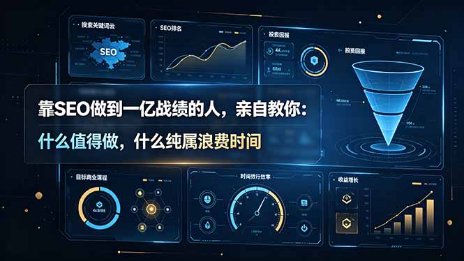 靠SEO做到一亿战绩的人，亲自教你：什么值得做，什么纯属浪费时间【原创双语字幕】-天梦资源网