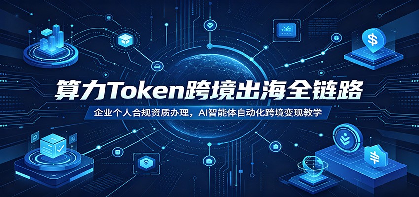 算力Token跨境出海全链路：企业个人合规资质办理，AI智能体自动化跨境变现教学-天梦资源网