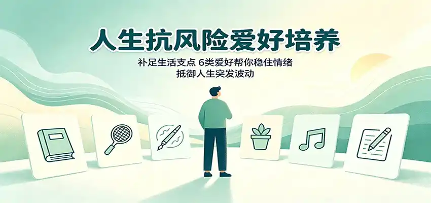 人生抗风险爱好培养：补足生活支点，6类爱好帮你稳住情绪，抵御人生突发波动-天梦资源网