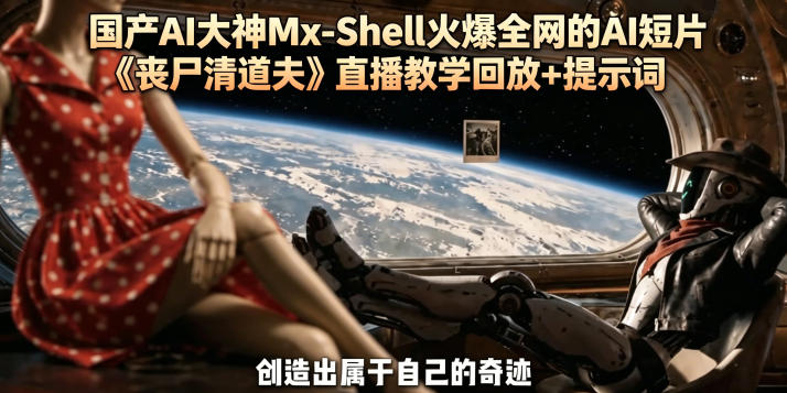国产AI大神Mx-Shell火爆全网的AI短片《丧尸清道夫》直播教学回放+提示词-天梦资源网