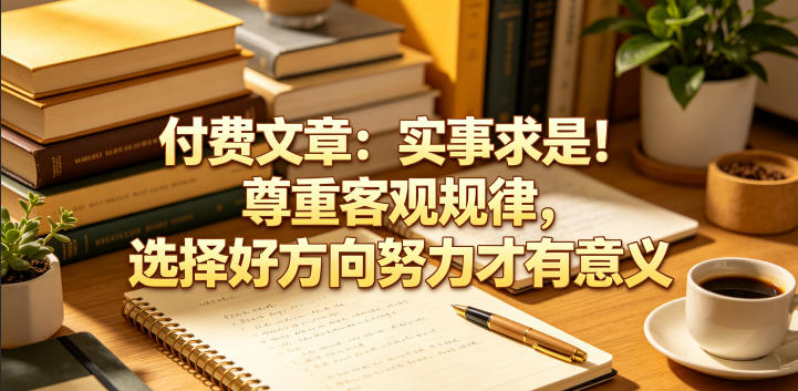付费文章：实事求是！尊重客观规律，选择好方向努力才有意义-天梦资源网