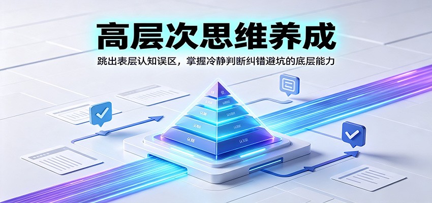高层次思维养成：跳出表层认知误区，掌握冷静判断纠错避坑的底层能力-天梦资源网