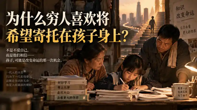 某社群精品文章：为什么穷人喜欢将希望寄托在孩子身上？-天梦资源网