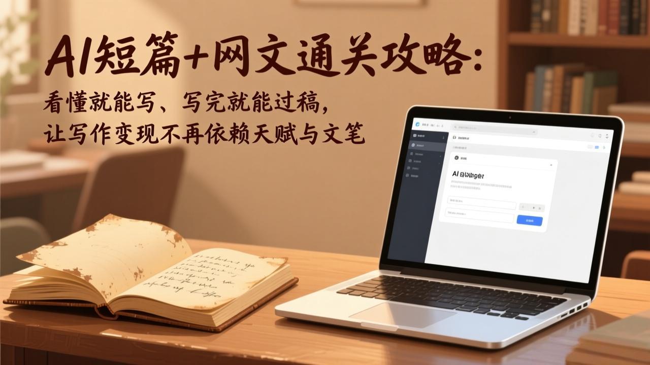 AI短篇+网文通关攻略-更新4月：看懂就能写、写完就能过稿，让写作变现不再依赖天赋与文笔-天梦资源网