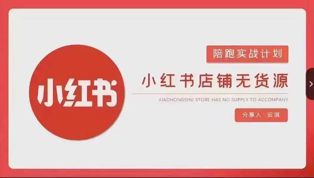 安琪-小红书店铺无货源实战，开店到售后全流程操作-天梦资源网
