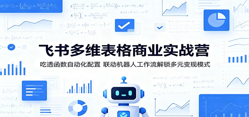 飞书多维表格商业实战营：吃透函数自动化配置，联动机器人工作流解锁多元变现模式-天梦资源网
