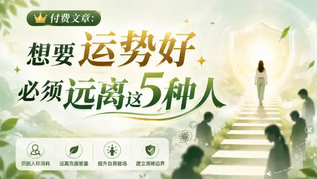 付费文章：想要运势好，必须远离这5种人-天梦资源网