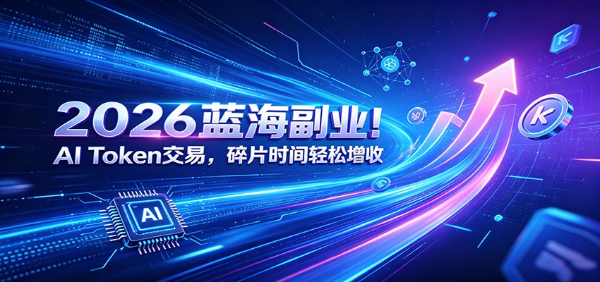 2026蓝海副业！AI Token交易，碎片时间轻松增收-天梦资源网
