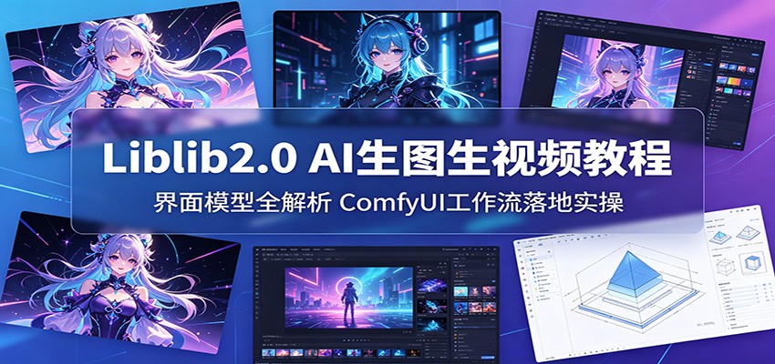 Liblib2.0 AI生图生视频教程：界面模型全解析，ComfyUI工作流落地实操-天梦资源网