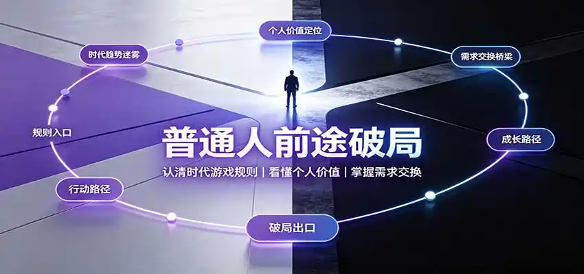普通人前途破局：认清时代游戏规则，看懂个人价值，掌握需求交换-天梦资源网