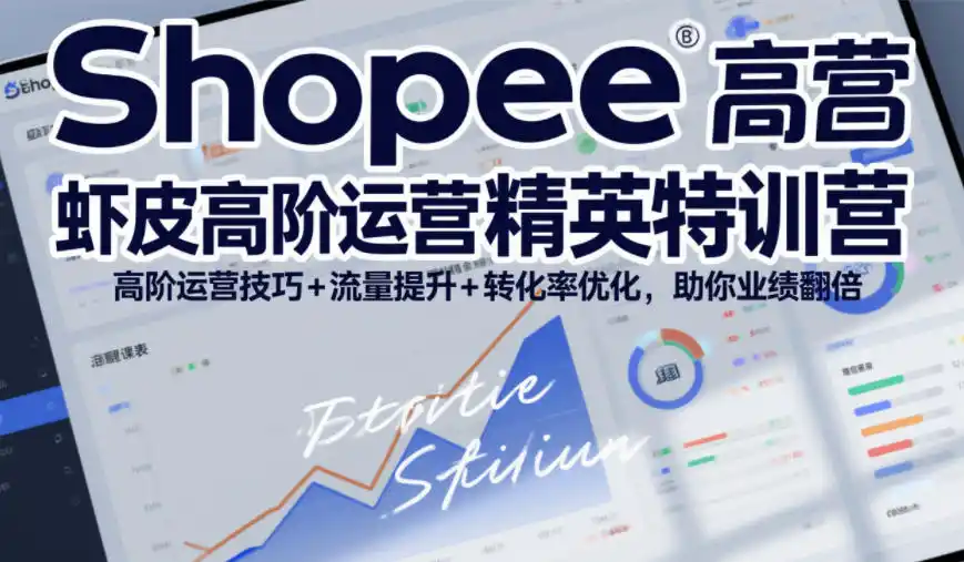 Shopee虾皮高阶运营精英特训营，高阶运营技巧+流量提升+转化率优化，助你业绩翻倍(更新26年9月)-天梦资源网