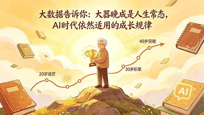 付费文章：大数据告诉你：大器晚成是人生常态，AI 时代依然适用的成长规律-天梦资源网