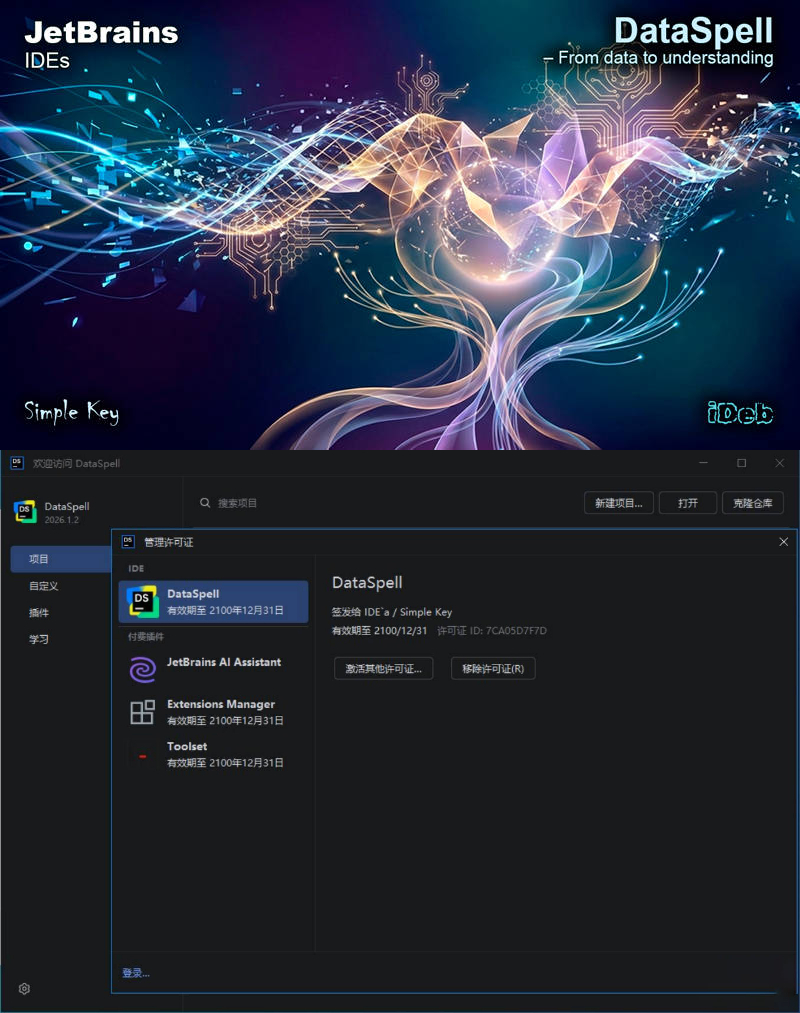 DataSpell v2026.1.2 直装特别版-天梦资源网