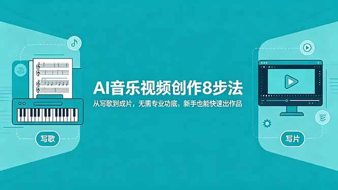 AI音乐视频创作8步法：从写歌到成片，无需专业功底，新手也能快速出作品-天梦资源网