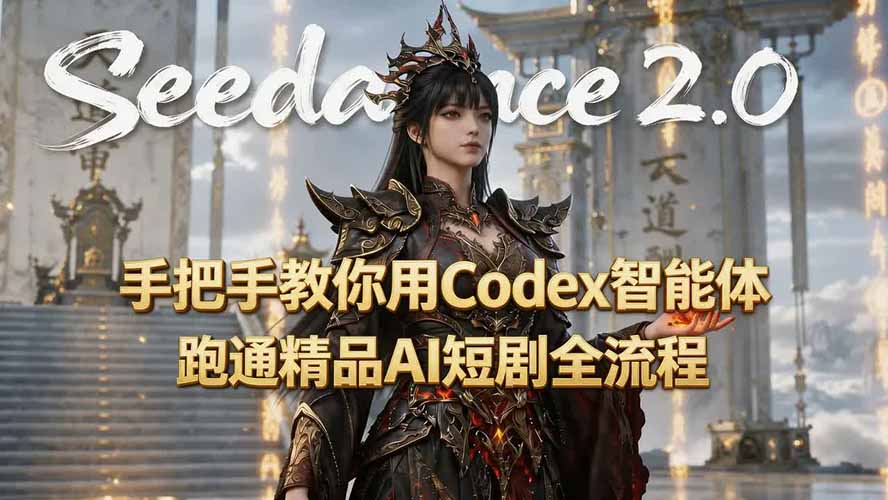 手把手教你用Seedance2.0+Codex智能体跑通精品AI短剧全流程(附3种skill技能-天梦资源网