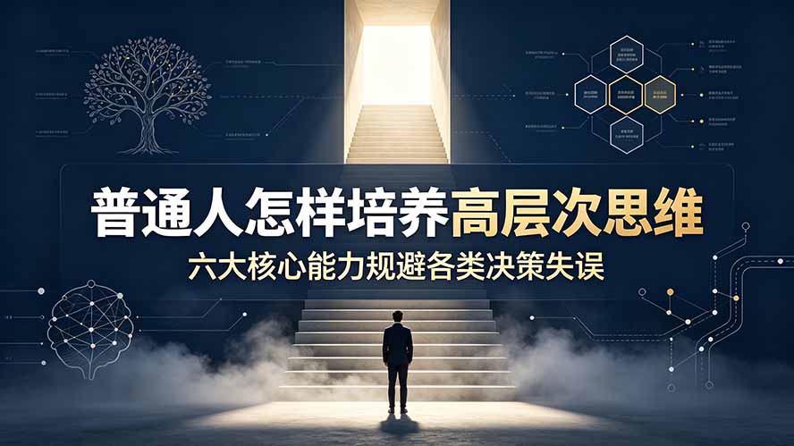 付费文章：普通人怎样培养高层次思维，六大核心能力规避各类决策失误-天梦资源网
