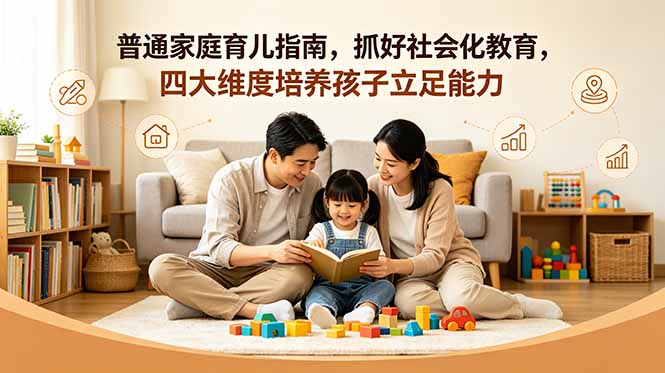 付费文章：普通家庭育儿指南，抓好社会化教育，四大维度培养孩子立足能力-天梦资源网