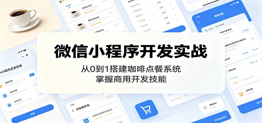 微信小程序开发实战：从0到1搭建咖啡点餐系统，掌握商用开发技能-天梦资源网
