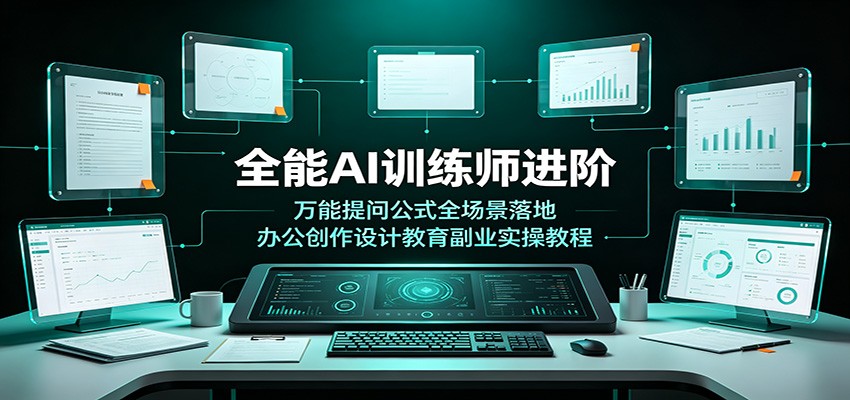 全能AI训练师进阶：万能提问公式全场景落地，办公创作设计教育副业实操教程-天梦资源网