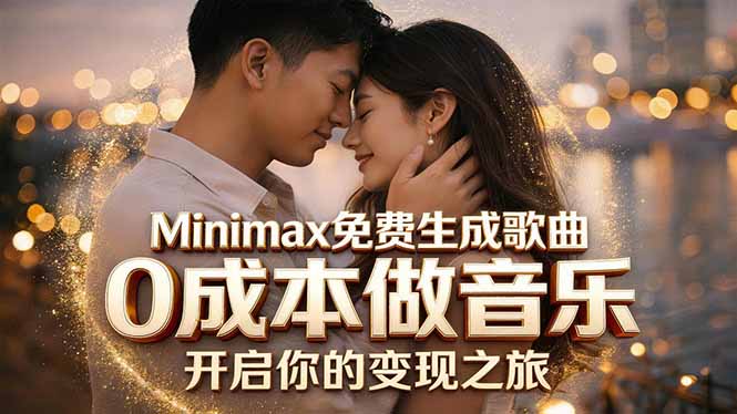 Minimax免费生成歌曲实测！0成本做音乐，说唱流行Lofi一键生成-天梦资源网