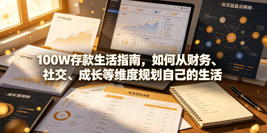 付费文章：100W存款生活指南，如何从财务、社交、成长等维度规划自己的生活-天梦资源网