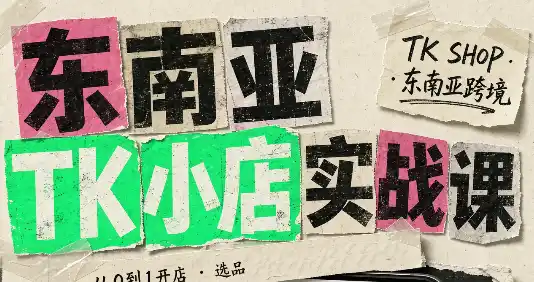 东南亚TK小店实战课(基础+进阶)-天梦资源网