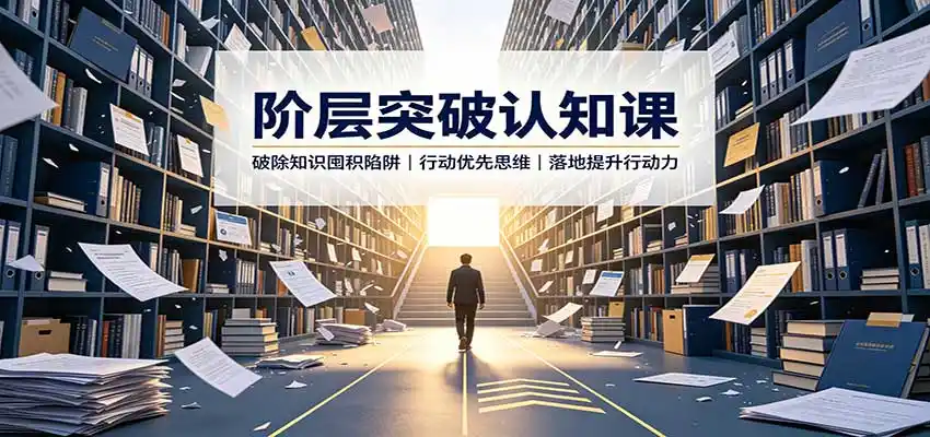 阶层突破认知课：破除知识囤积陷阱，行动优先思维，落地提升行动力-天梦资源网