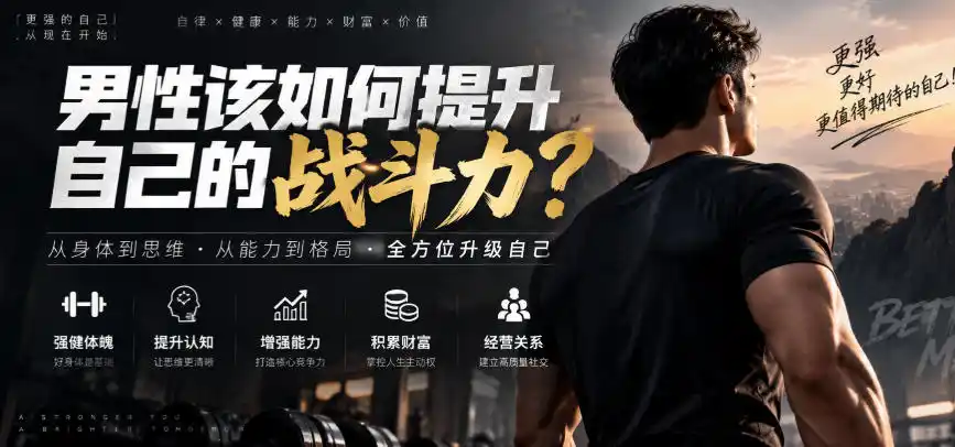 付费文章：男性该如何提升自己的战斗力？-天梦资源网