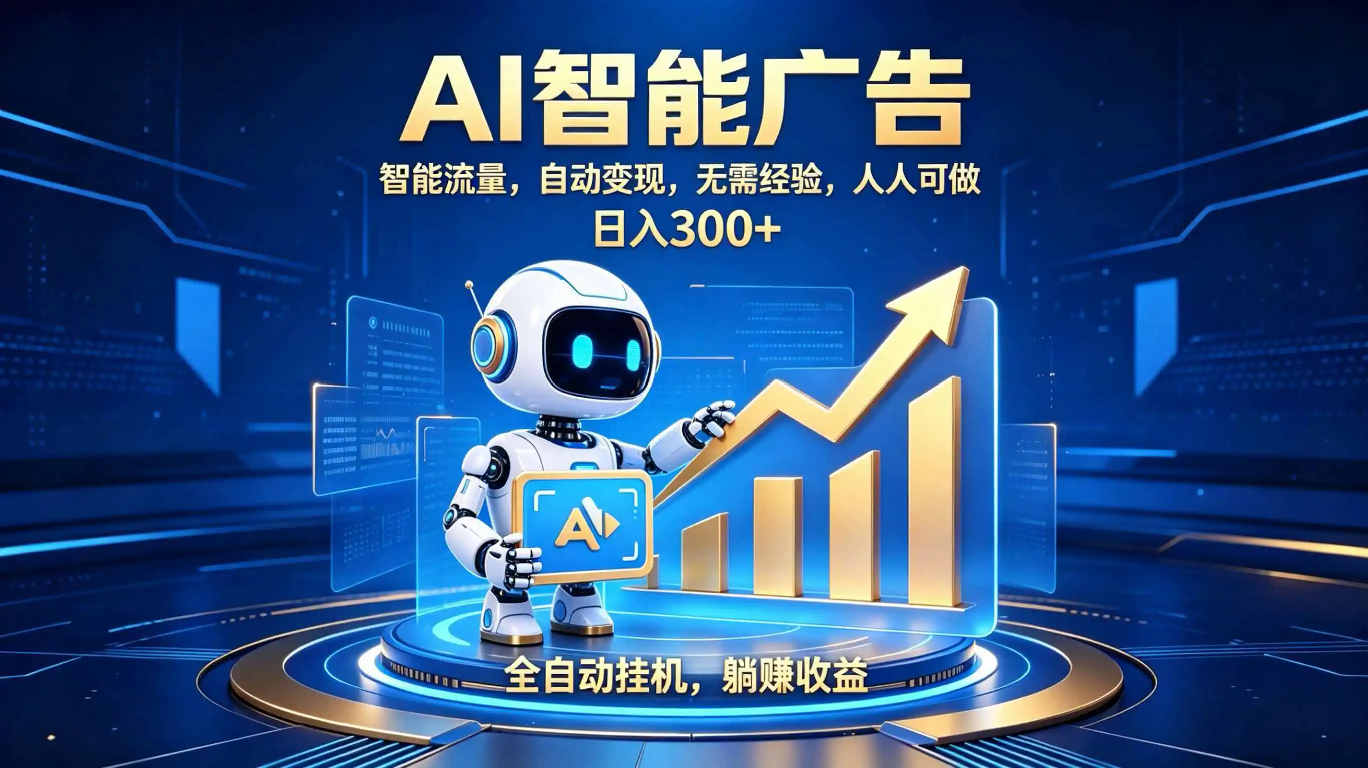 轻资产新赛道，全自动AI广告，打造持续收益-天梦资源网