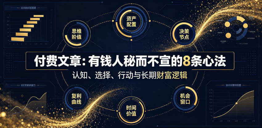 付费文章：有钱人秘而不宣的8条心法-天梦资源网