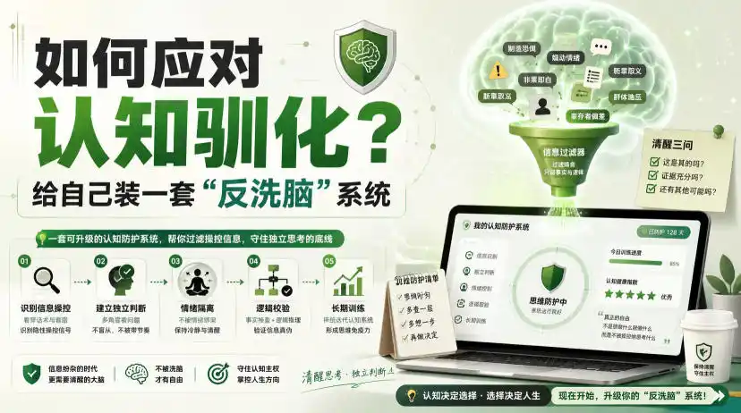 付费文章：如何应对认知驯化？给自己装一套“反洗脑”系统-天梦资源网