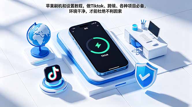 苹果刷机和设置教程，做Tiktok、跨境、各种项目必备，环境干净，才能杜绝不利因素-天梦资源网