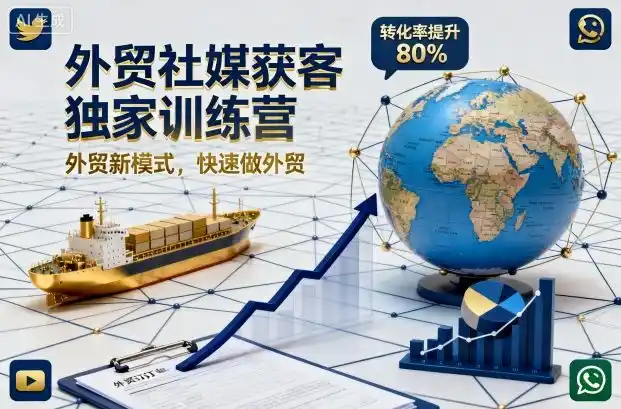 外贸社媒获客独家训练营，外贸新模式，快速做外贸(更新26年08月21日)-天梦资源网