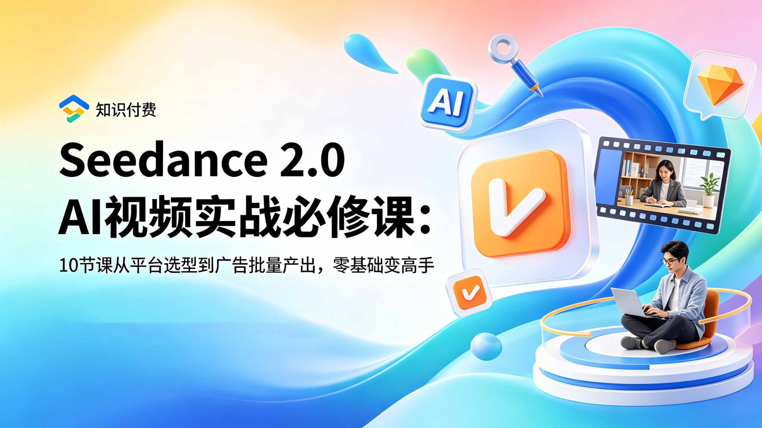 Seedance 2.0 AI视频实战必修课：10节课从平台选型到广告批量产出，零基础变高手-天梦资源网