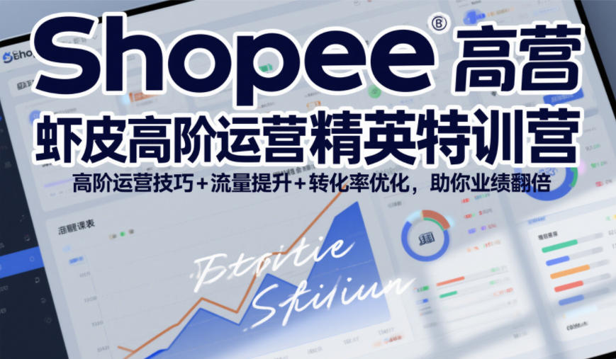 Shopee虾皮高阶运营精英特训营，高阶运营技巧+流量提升+转化率优化，助你业绩翻倍(更新26年5月)-天梦资源网