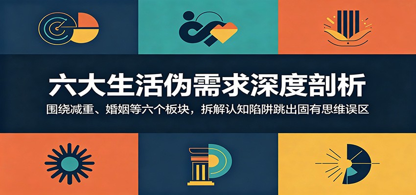 六大生活伪需求深度剖析：围绕减重、婚姻等六个板块，拆解认知陷阱跳出固有思维误区-天梦资源网