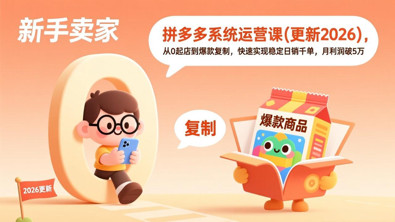 拼多多系统运营课(更新4月-天梦资源网
